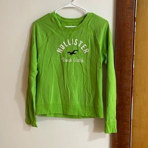 Hollister Green Sweatshirt Pullover Medium GUC